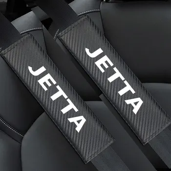 

2pcs Car Carbon fiber Seat Shoulder Strap Pad Cushion Cover Car Belt Protector Safety Belt Cover for Volkswagen VW JETTA