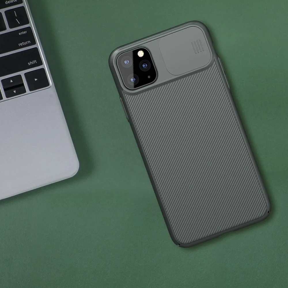 Для iPhone 11 11 Pro Max чехол для камеры Nillkin Роскошная текстура Спортивная Силиконовая задняя крышка Camshield для iPhone 11 Pro Max чехол для телефона