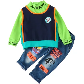 

Spring Autumn Baby Clothes Suit Children Boys Girls Letter T Shirt Vest Pants 3Pcs/sets Toddler Casual Clothing Kids Tracksuits