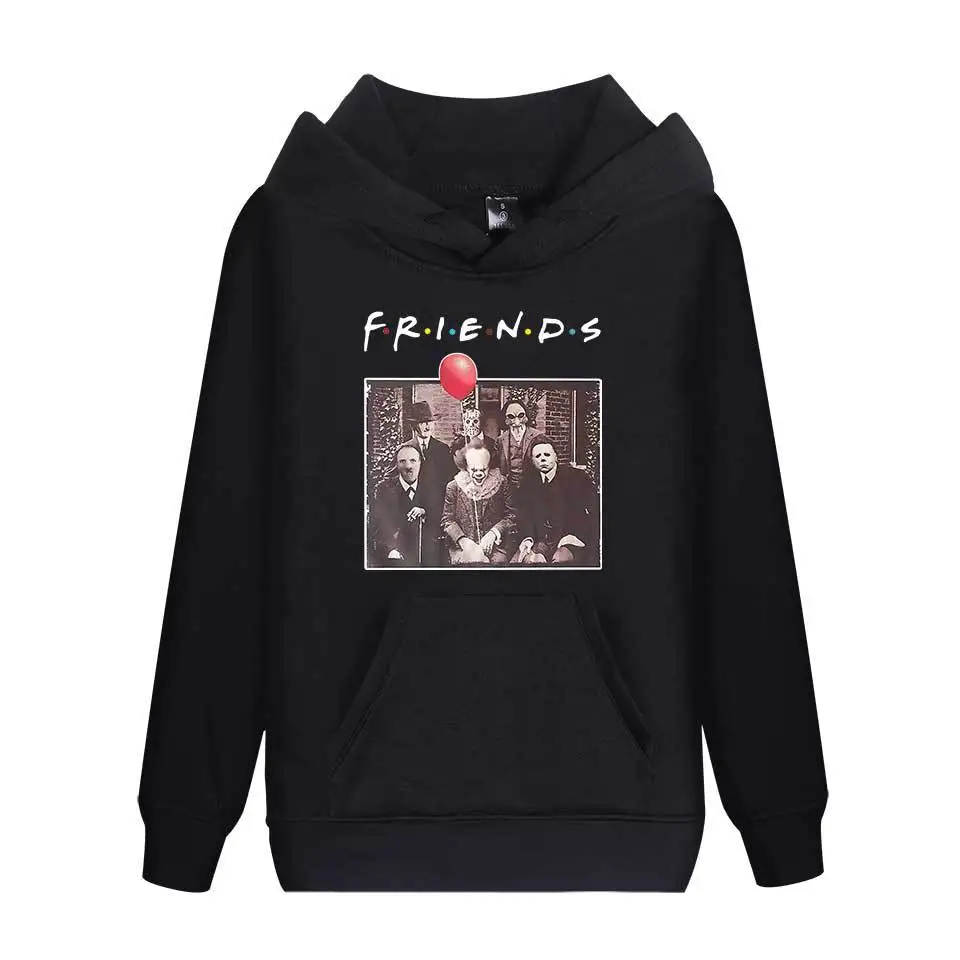 

Horror Character Friends Halloween Shirt Friend Tv Show Unif 2019 Plus Size Print Clown Terror Slim It Chapter Hoodies Women