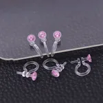 От производителя Модный популярный резиновый Анти-боль u-образный зажим для пирсинга прозрачные u-образные серьги DIY Ювелирные изделия Ac