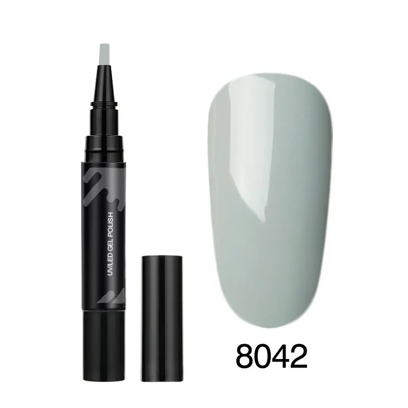 LKE Светодиодный УФ-гель-карандаш для ногтей, дизайн клея, дизайн для маникюра Venalisa, 60 цветов, эмалированная удобная ручка для чистки ногтей - Цвет: 8042