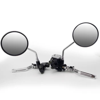 

22mm Motorcycle Clutch Brake Master Cylinder Reservoir Levers Kit Fluid Reservoir Set FOR vespa gts 300 gsf 600 ttr250 bws 100