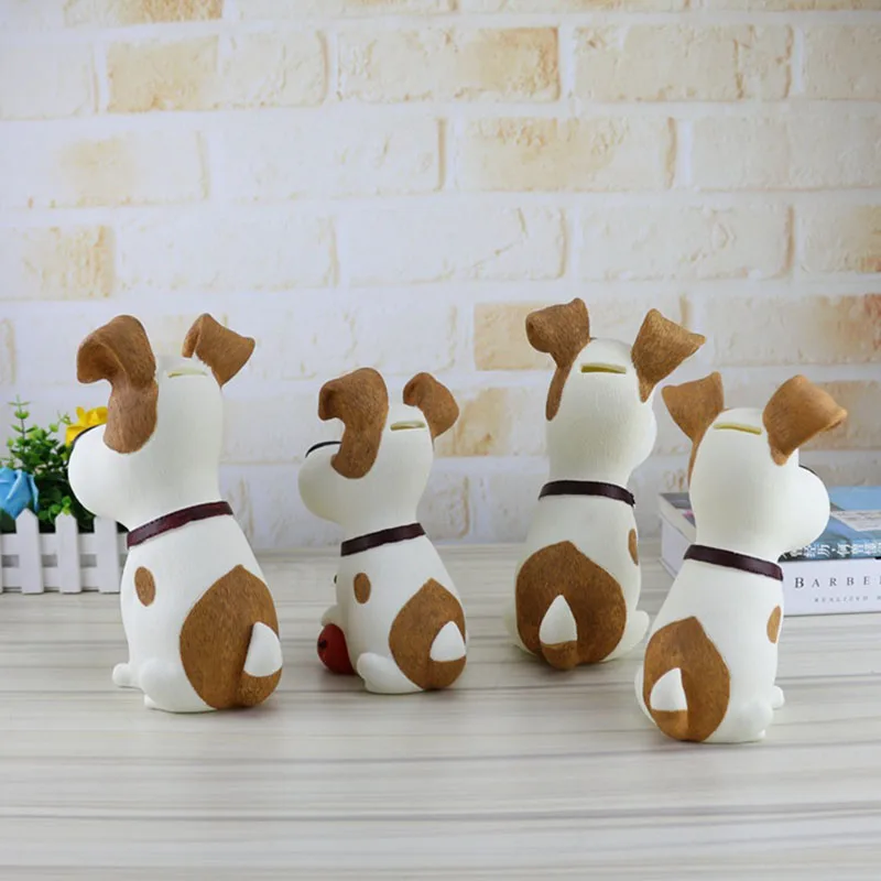 Cute Dog Piggy Bank Home Decor Animal Ornaments Money Box Saving Safe For Kid Adult Coin Counter Cash Box Gift Alcancias Cartoon