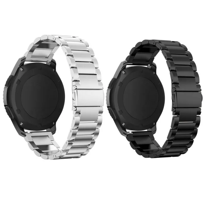 22 мм универсальный ремешок из нержавеющей стали для samsung Galaxy Watch 46 мм/gear S3 Classic/S3 Frontier браслет металлический браслет