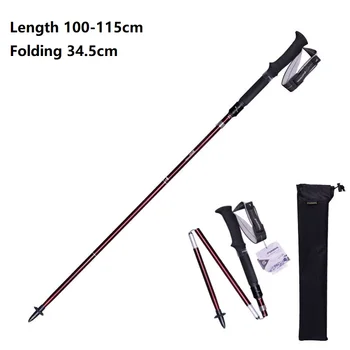 

Guide Trekking Pole Pioneer Outdoor Portable Sports 5 Sections Supplies