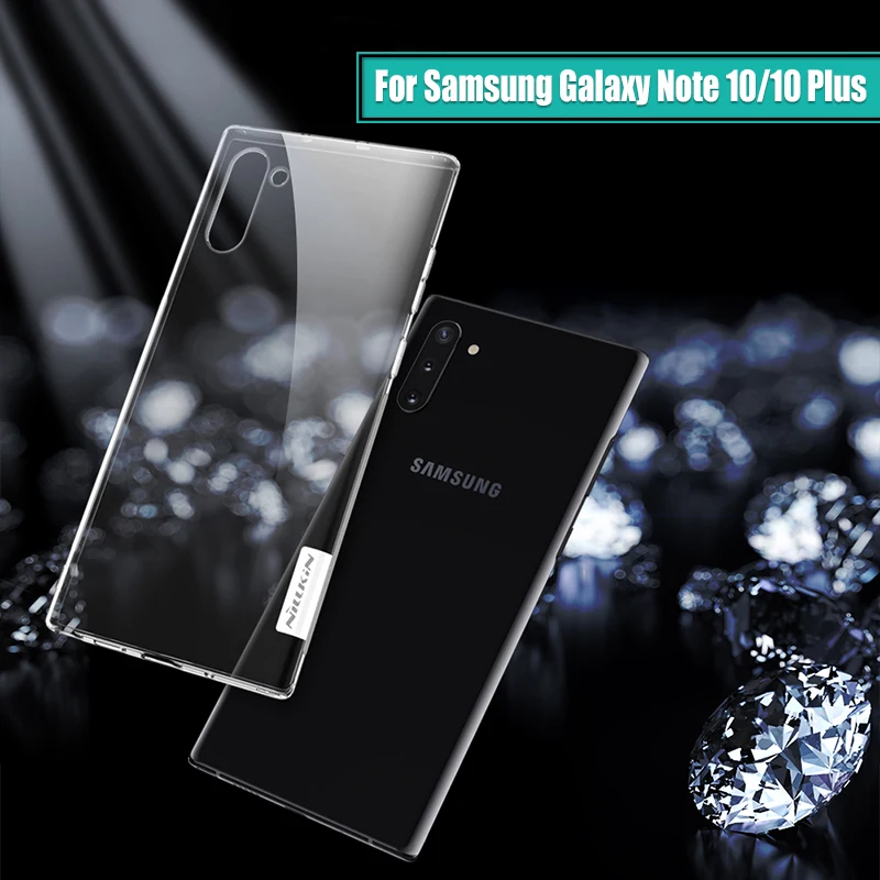 Для samsung Galaxy Note 10 чехол 6,3 Nillkin натуральный прозрачный мягкий кремний TPU чехол для samsung Note 10 Plus чехол 6,75