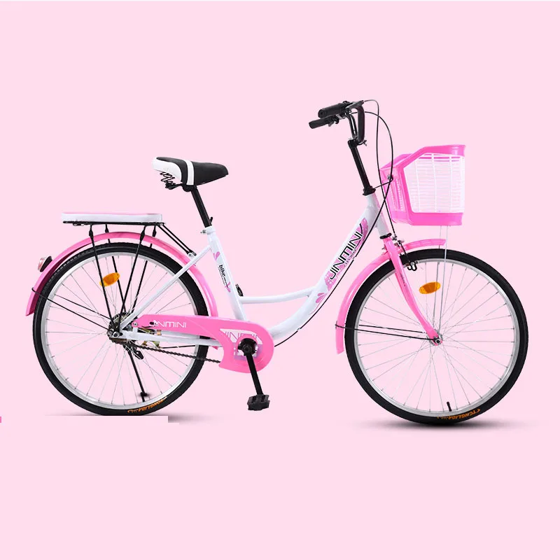 Bicycle 24 Inch Commuter City Bike Retro Lady Students grils Leisure Light Colorful Car 2019 New Safer