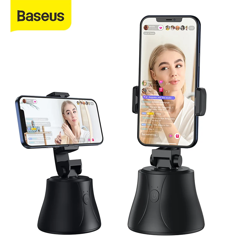 

Baseus Smartphone Gimbal Stabilizer 360°Rotation Face Tracking Selfie Stand Bluetooth Selfie Stick For iPhone 12 Samsung Xiaomi