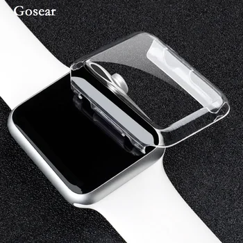 

Gosear Transparent Protector Protective Case Cover Shell for Apple Watch iWatch i Wach iwach Series 1 2 3 38mm 42mm Accessories