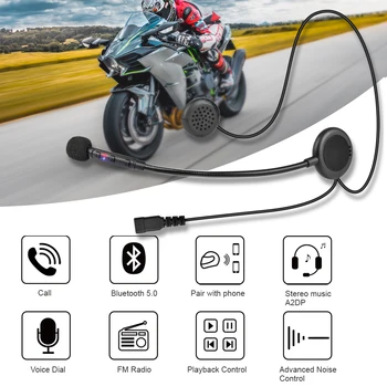 

Fodsports F1 motorcycle helmet headset wireless stereo bluetooth headphone BT 5.0 with FM stereo music A2DP