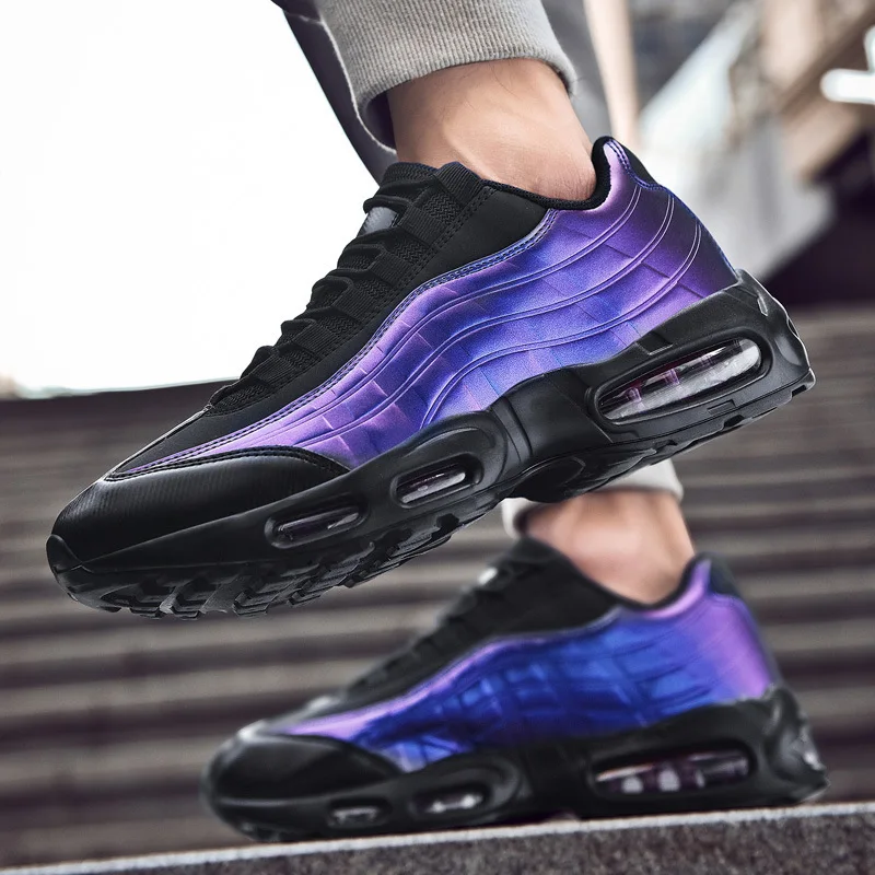 

Men's shoes 2020 New breathable running shoes Men's air cushion shoes Running students ventilation Large men's sports shoes
