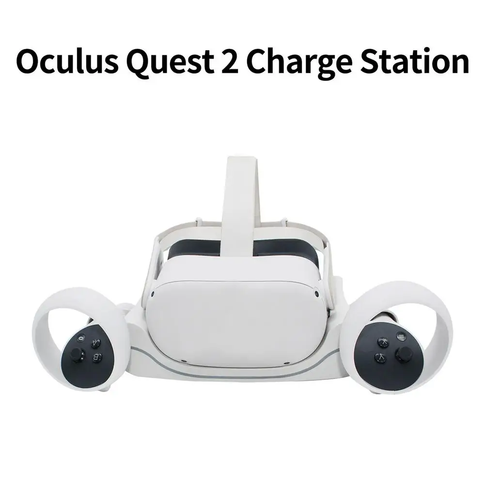 Charger For Oculus Quest 2 Charging Base VR Headset Charging Station Stand Handle Storage Rack For Quest 2 VR Accessories