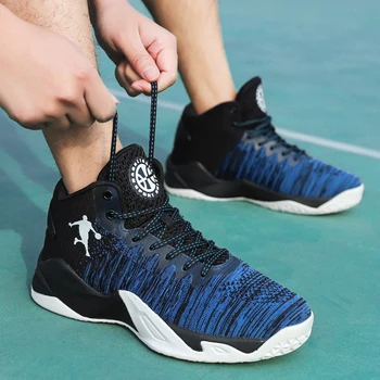

Unisex Women Shoes Basketball Lace Up Sport Men Shoes FlyWire High Top Shoes Men Hot Sale Women Sneakers Brand Shoes Classic