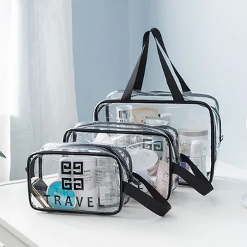 

Cosmetic Bag Women Portable Large Capacity Make Up Storage Bag Travel Waterproof Washing Bag PVC Transparent Makeup Bags