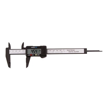 

1Pc Black Micro-blading Reusable Makeup Measure Eyebrow Guide Ruler 150Mm 6Inch Lcd Digital Electronic Caliper
