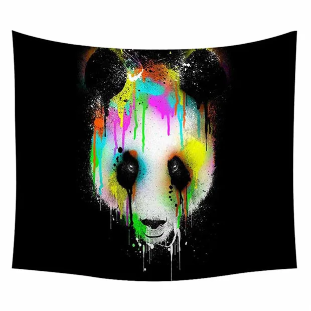 N Meng Pet Panda гобелен с героями мультфильмов черно-белое настенное украшение для дома 150x200 Высокое качество полиэстер@ D - Цвет: N