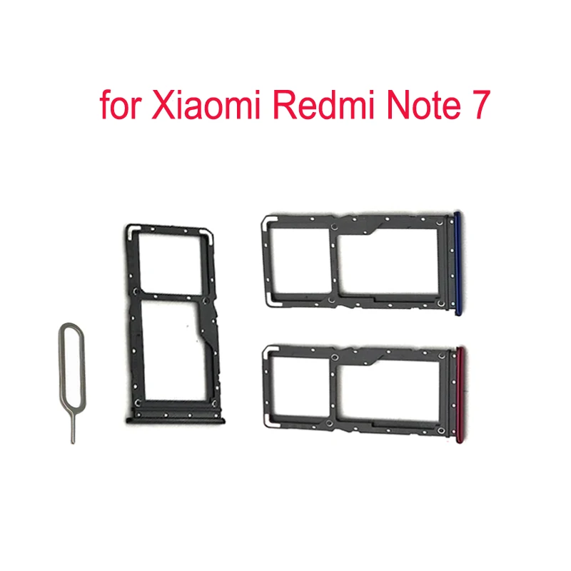 Лоток для SIM-карты телефона XIAOMI Redmi Note 7 адаптер Xiaomi оригинальный корпус новый