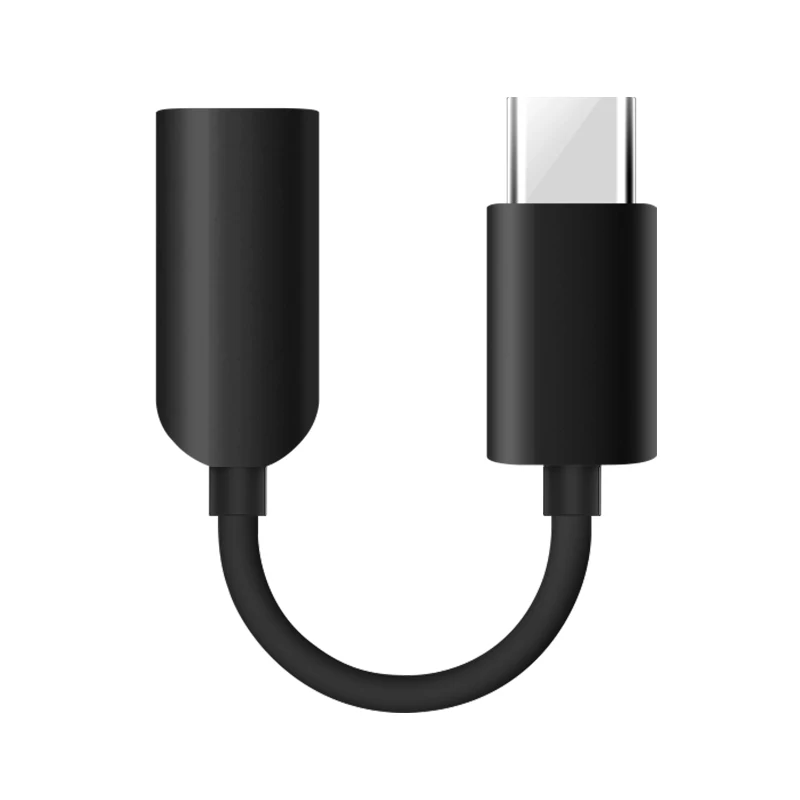 Black xiaomi type c до 3,5 мм разъем для наушников 3,5 AUX USB C кабель для xiaomi mi 9 8 se 6 6x mi x 3 2s 8 lite аудио USB C адаптер - Цвет: Black
