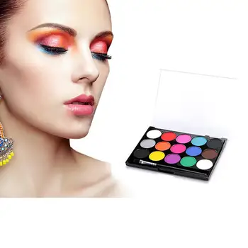 

15 Colors Body Paint Professional Double Head Nail Art Painting Pen Drawing Brush Face Color Makeup Halloween Carnaval Party