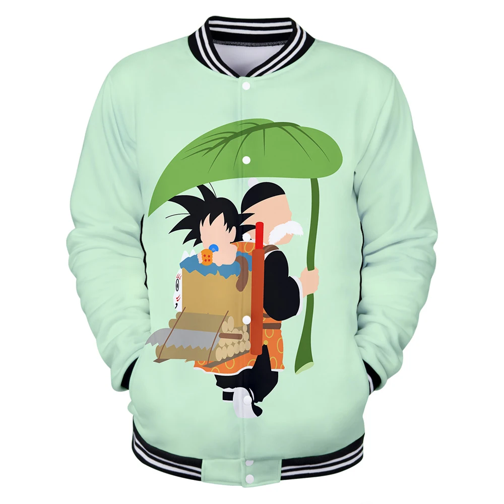 DRAGON BALL 3D Харадзюку толстовки женские/мужские зимние бейсбольная куртка кэжуал Modis Kpop плюс размер 4XL K-pop одежда