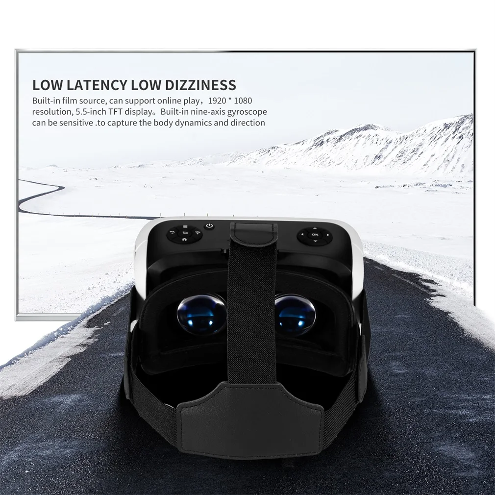  3D VR Virtual Reality Glasses Headset Box 1.8Ghz Quad-core for PC Movie Games HDMI 1080P Immersive 