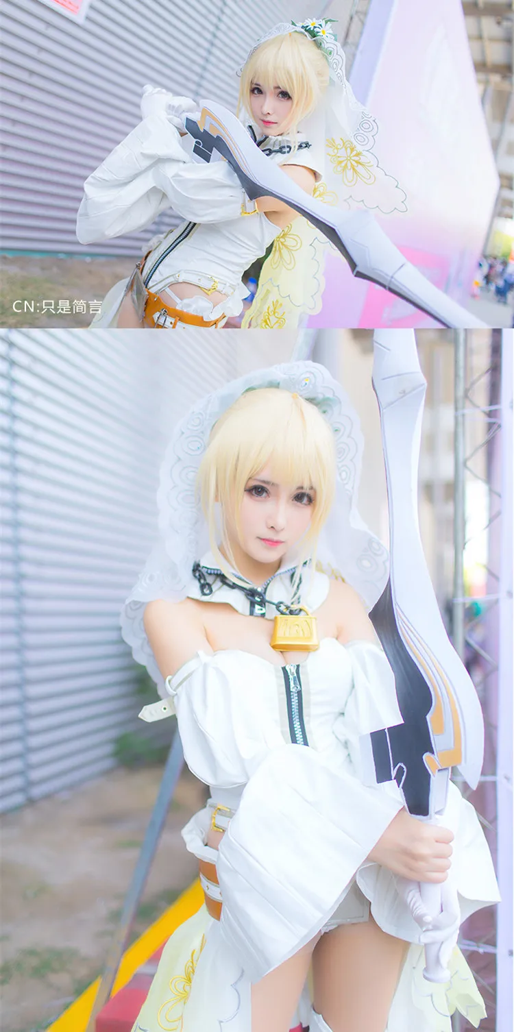 Чехлы для телефонов Nero FGO Fate/оливковое масло Экстра Nero, для косплея костюм 2th первоначальный цветок брак тиран свадебное платье маскарадные женские пикантные Косплэй подарочный набор