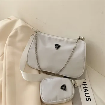 

Luxury New Fashion Bag Women's Popular Chain Shoulder Bag Crossbody Bags Handbags For Female Solid Color Leisure Large Capacity