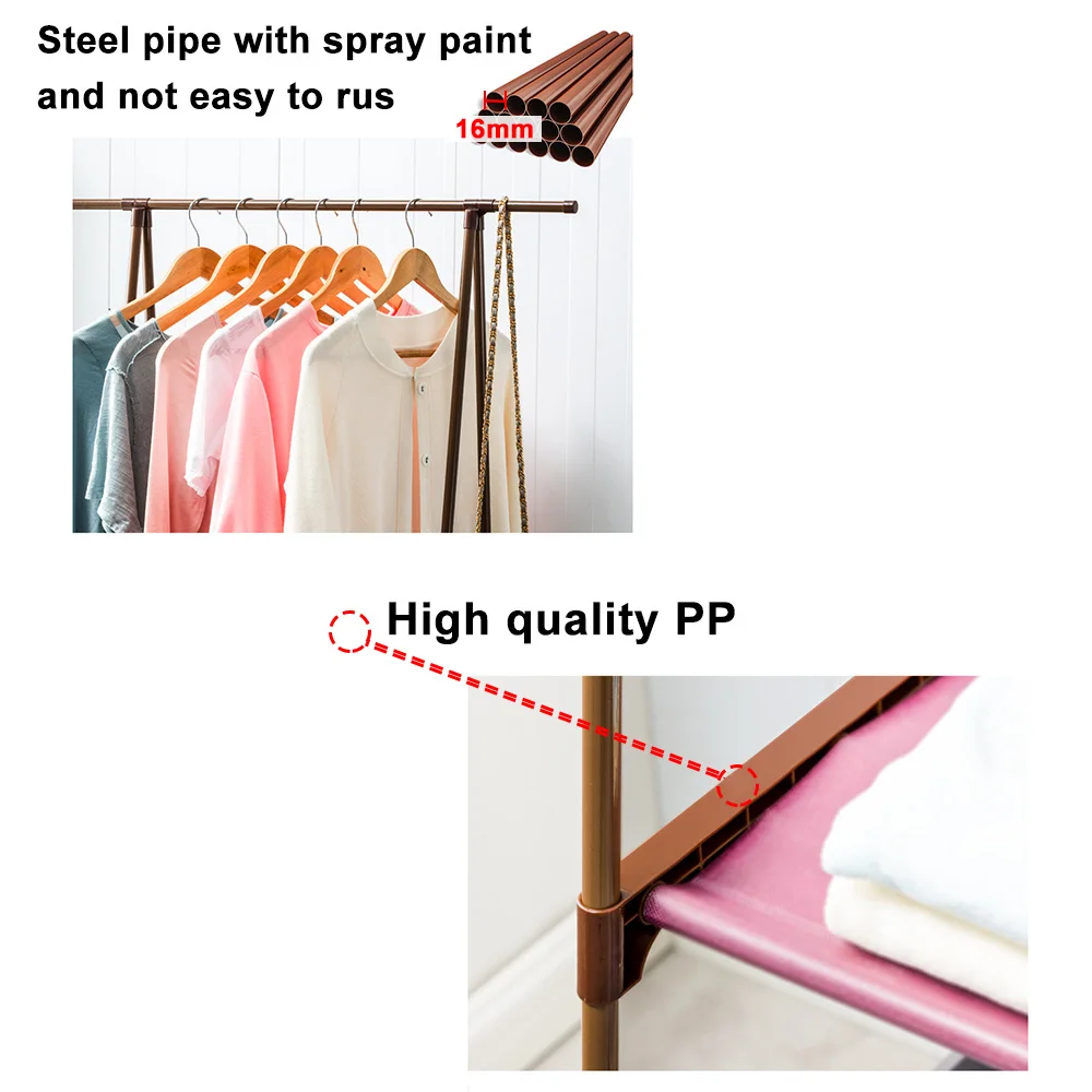 Clothes Hanger Coat Rack Floor Stand Hanger Storage Wardrobe Clothing Drying Racks porte manteau kledingrek perchero de pie