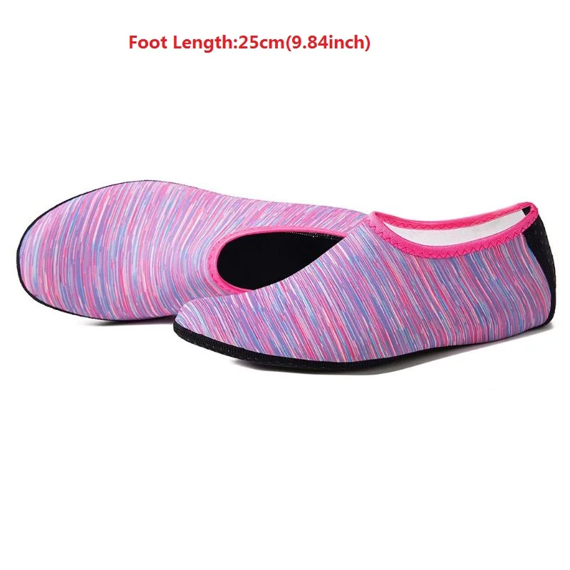 Striped Red XL Женские, мужские, летние, для йоги, спорта, пляжа, водонепроницаемая обувь, камуфляж, принт, дайвинг, подводное плавание, Аква носки, для плавания, быстросохнущие, босиком Тапочки - Цвет: Striped Red XL