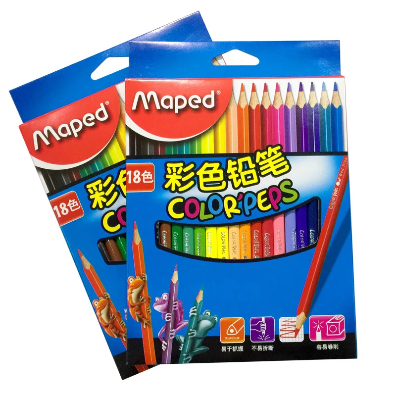 

Maped MAPED 183218 Boxed Colored Pencil Lead Painting Color Pure 18 Colors