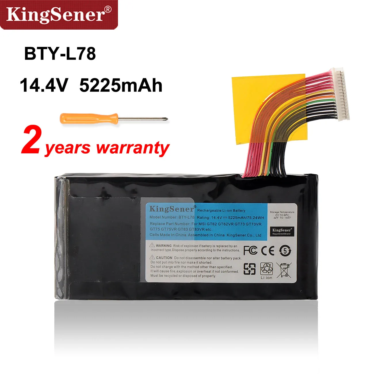 KingSener Новый BTY L78 ноутбук Батарея для MSI GT62 GT62VR GT80 GT80S GT73 GT73VR GT83 GT83VR GT75 GT75VR MS 1812 1814 5225