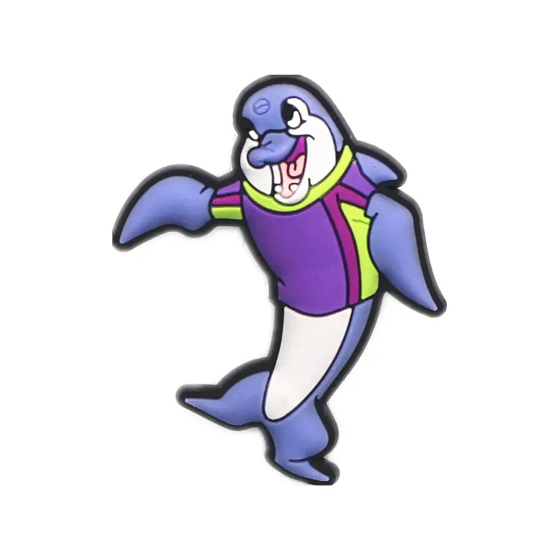dolphin Высокая имитация 1 шт. обувь с мультяшками очаровательные аксессуары милый забавный океан цирк обувь украшение для jibz Детские вечерние X-mas подарки - Цвет: dolphin
