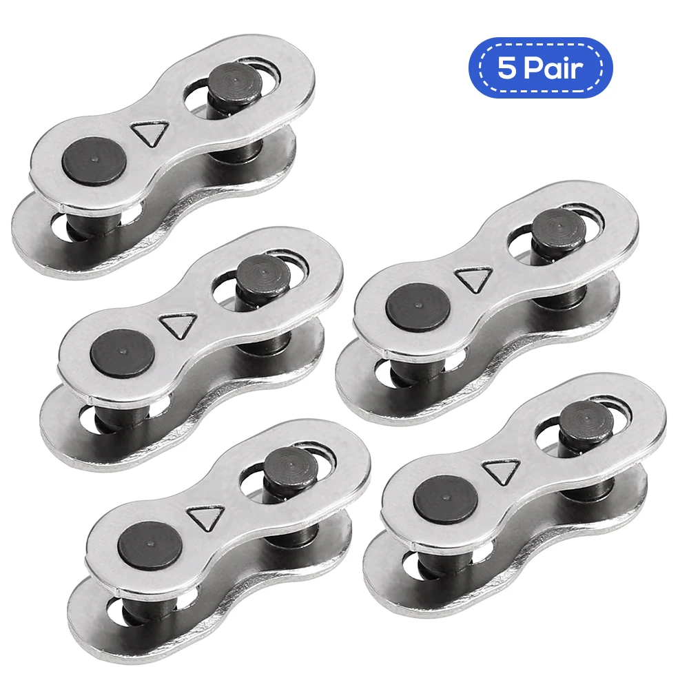 5 pair 6-8S 1 пара/5 пар велосипедная цепь ссылка ремонт велосипедной цепи инструмент велосипед недостающий звено велосипед соединитель для цепи 6-8 S/9 S/10 S/11 S - Цвет: 5 pair 6-8S