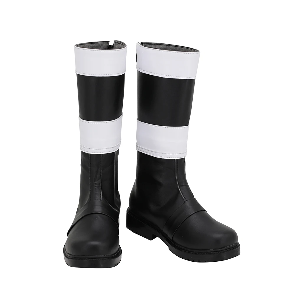 Ninja Sentai Kakuranger NinjaBlack Jiraiya Cosplay Boots Black Leather Shoes Custom Made (2)