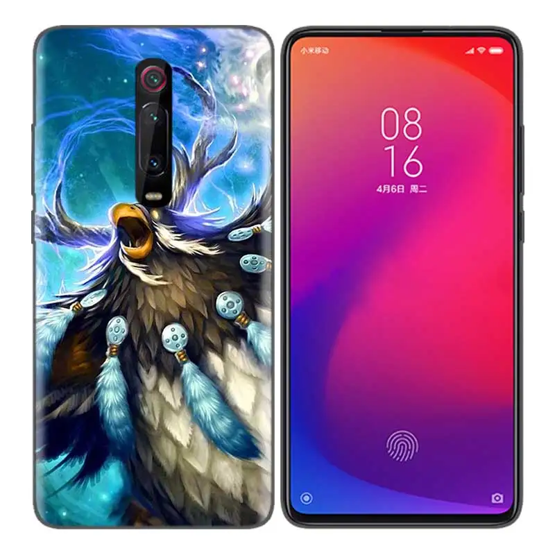 Черная мягкая силиконовая сумка чехол для Xiaomi mi 9T CC9 Red mi 4 4X5 6 6A 7 7A Note Plus K20 Pro F1 Tampa Fall Wows World of Wa