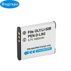 New Li-50B Camera Battery For Olympus MJU Stylus 1010 1020 1030SW SH2 SH25 SP720UZ SP-810UZ SZ10 SZ11 Ricoh CX3 CX4 D-LI92 DLI92