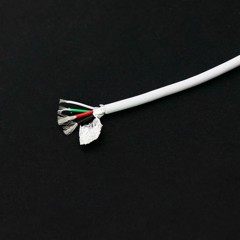 Angitu 2 메터/몫 3A 4 코어 USB 와이어 차폐 고속 충전 DIY USB 케이블 주석 구리 와이어 사용
