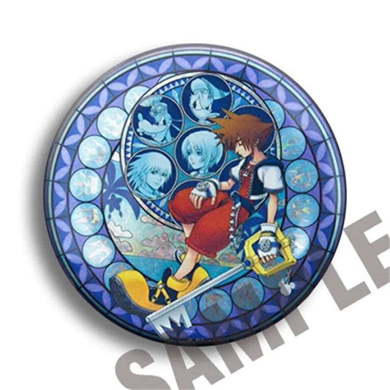 13pcs Anime Kingdom Hearts Pin Button Brooch Badge Bedge Bags Garniture Cute