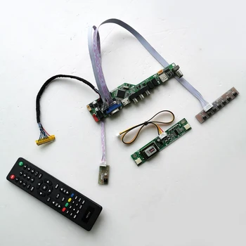 

For LM190E08-TLJ1/TLJ2/TLJ4 Remote+Inverter+keyboard 2CCFL 30Pin LVDS LCD display T.V56 controller board VGA HDMI AV USB DIY kit