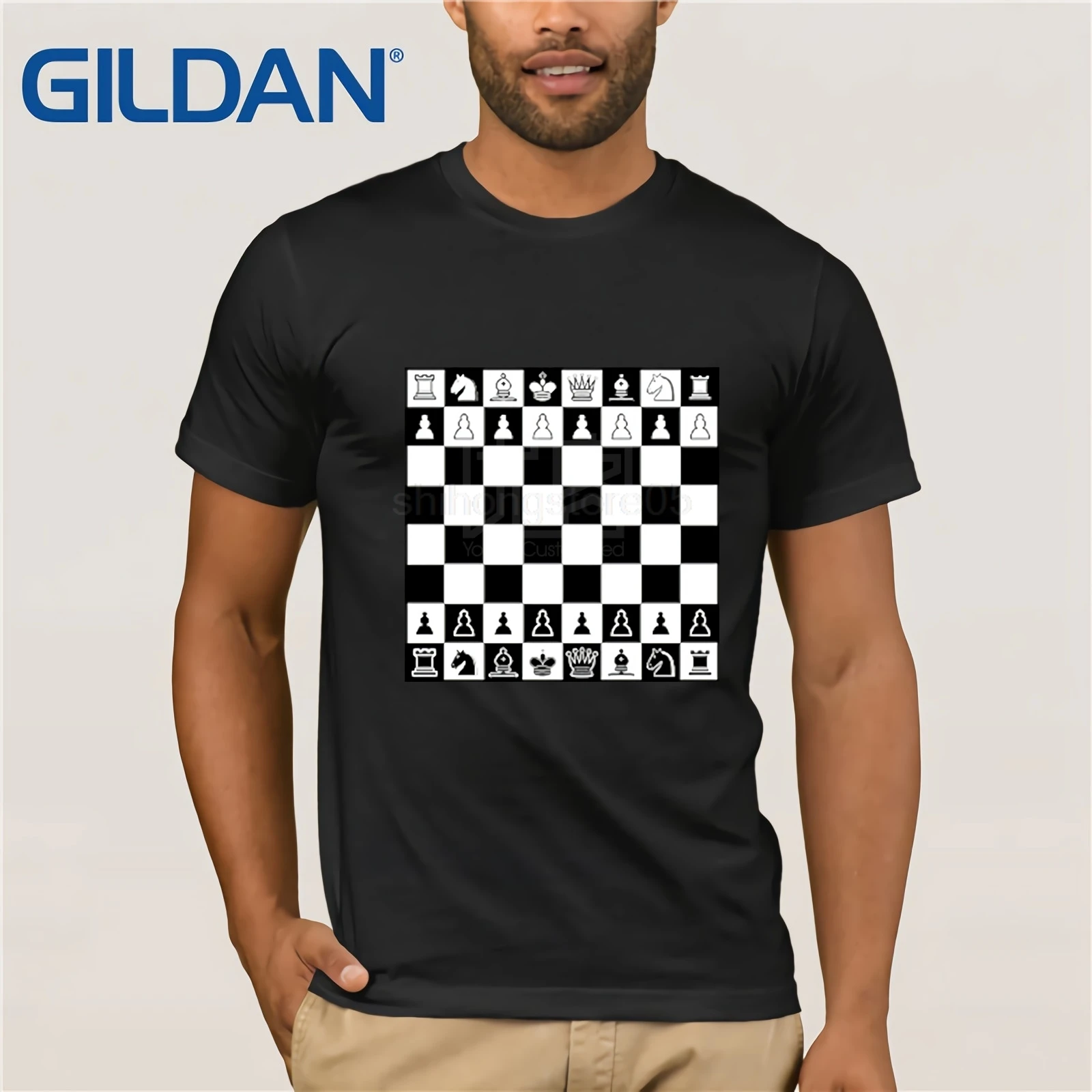 

Chess Board T-Shirt Computer Game Retro summer T-shirt
