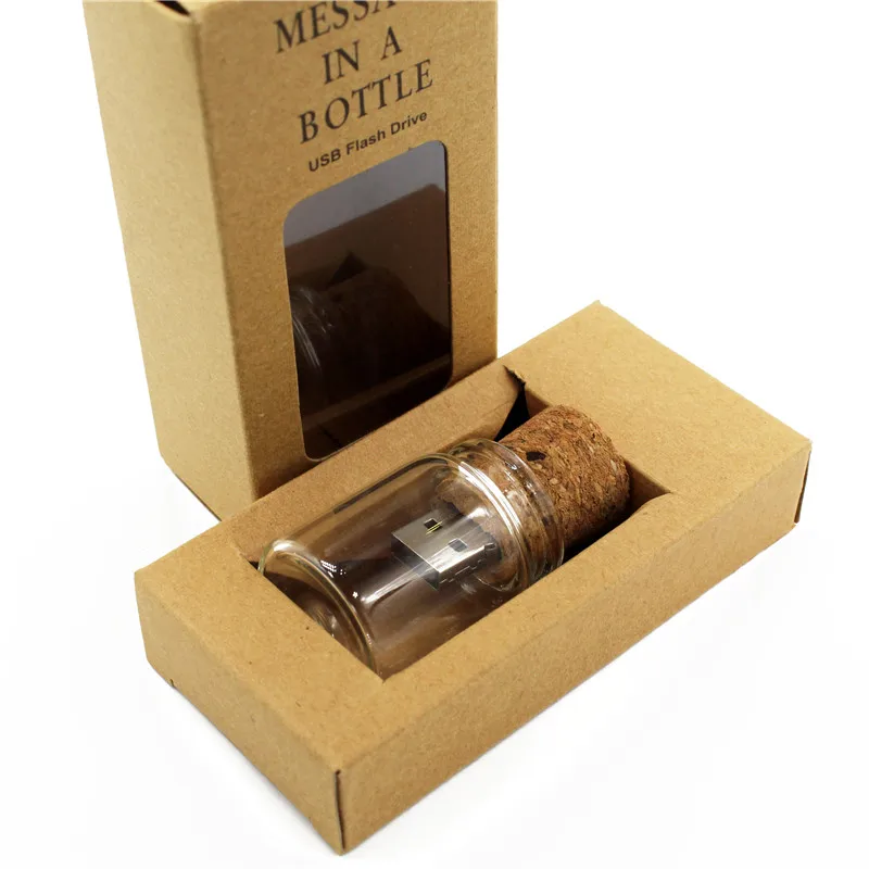 Напиши мне новый стиль дрейфующая бутылка usb + коробка 64 Гб карту флэш памяти с
