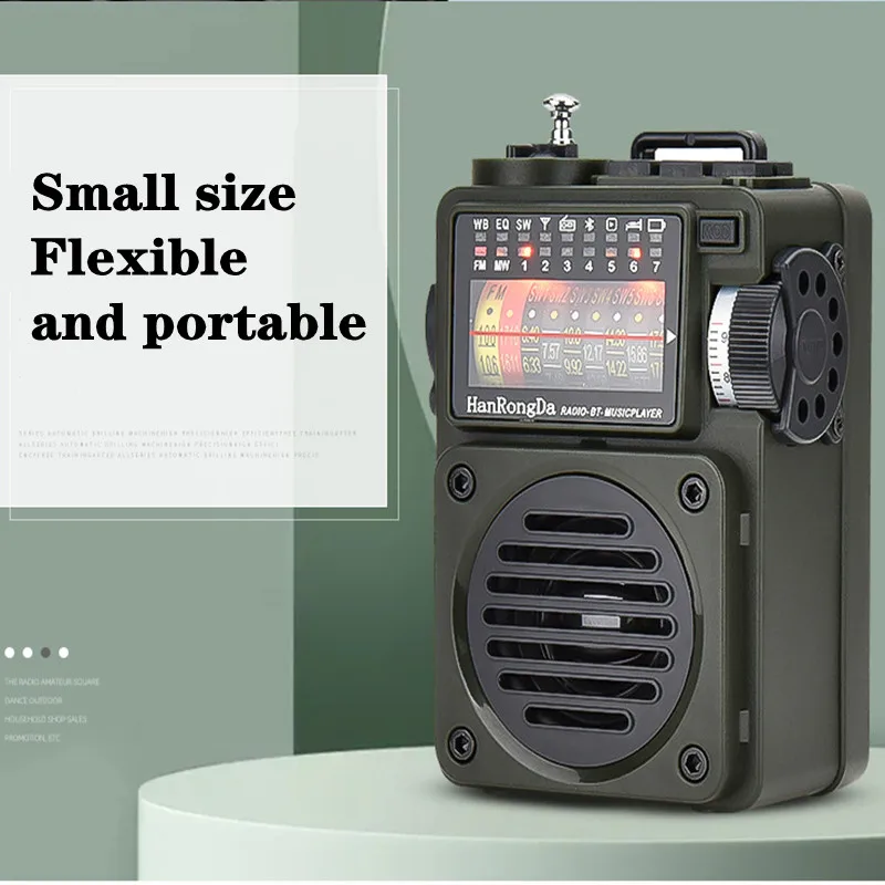 Leitor de Música Busca e Salvar Estações de Rádio Reprodução de Cartão Rádio Codificação Roda Interruptor Tuning Suporte Bluetooth tf Hrd-700 - Image 4