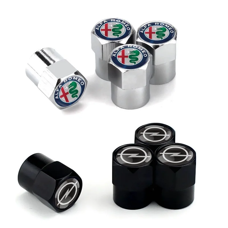 4 pcs Car valve stem caps cover For BMW M E36 E39 E80 E82 E83 M3 M5 M6 X1 X2 X3 X4 X5 X6 X7 G05 G30 F10 Car sticker accessories