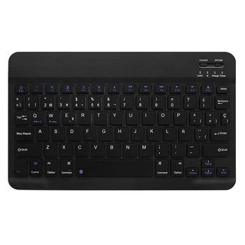 

Wireless Keyboard,Spanish Language / English Dual Language Bluetooth Keyboard for Windows, Android and IOS Os