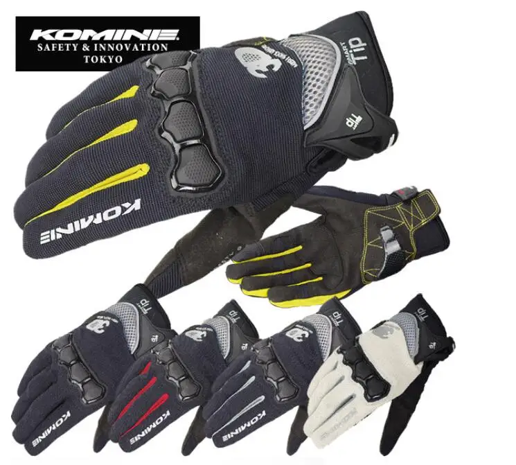 KOMINE GK-162 Мотоциклетные Перчатки GK162 3D защита Air Mesh Спортивные Гоночные велосипедные перчатки 8