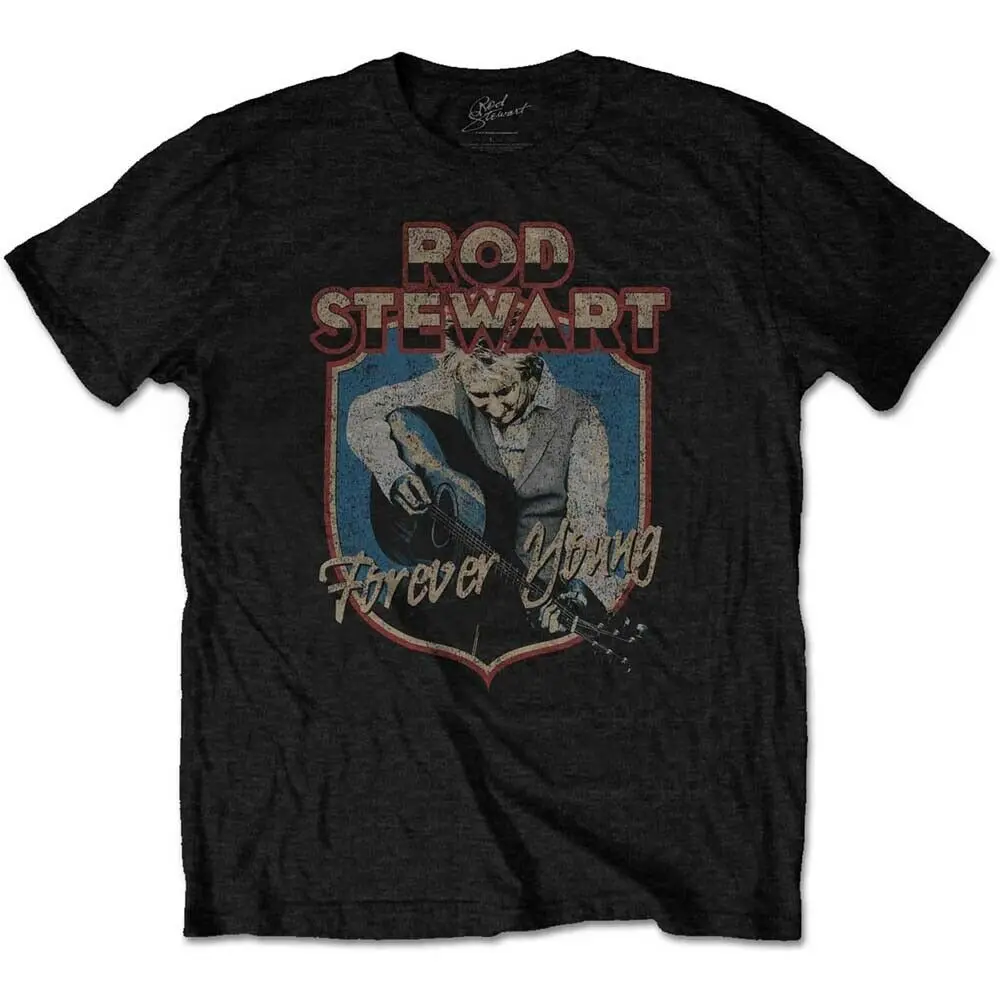 

Rod Stewart Forever Crest Mens T Shirt Unisex Tee Official Licensed Band Merch