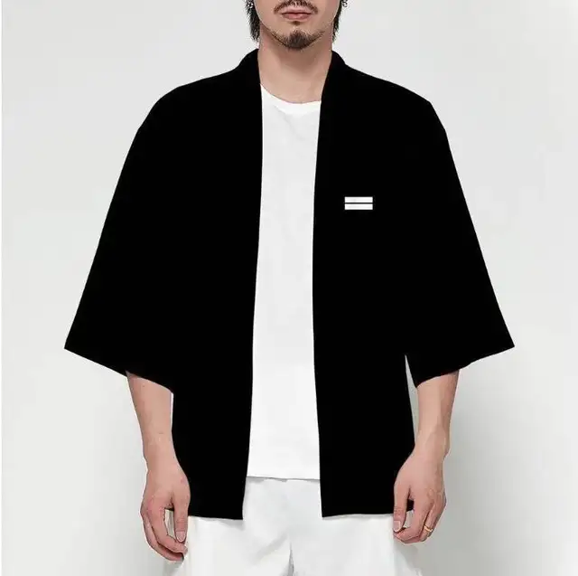 FCCEXIO Women/Men Summer Casual Cool Streetwear Demon Slayer Kimetsu no Yaiba Print Japanese Anime Kimono Haori Yukata Cosplay 203