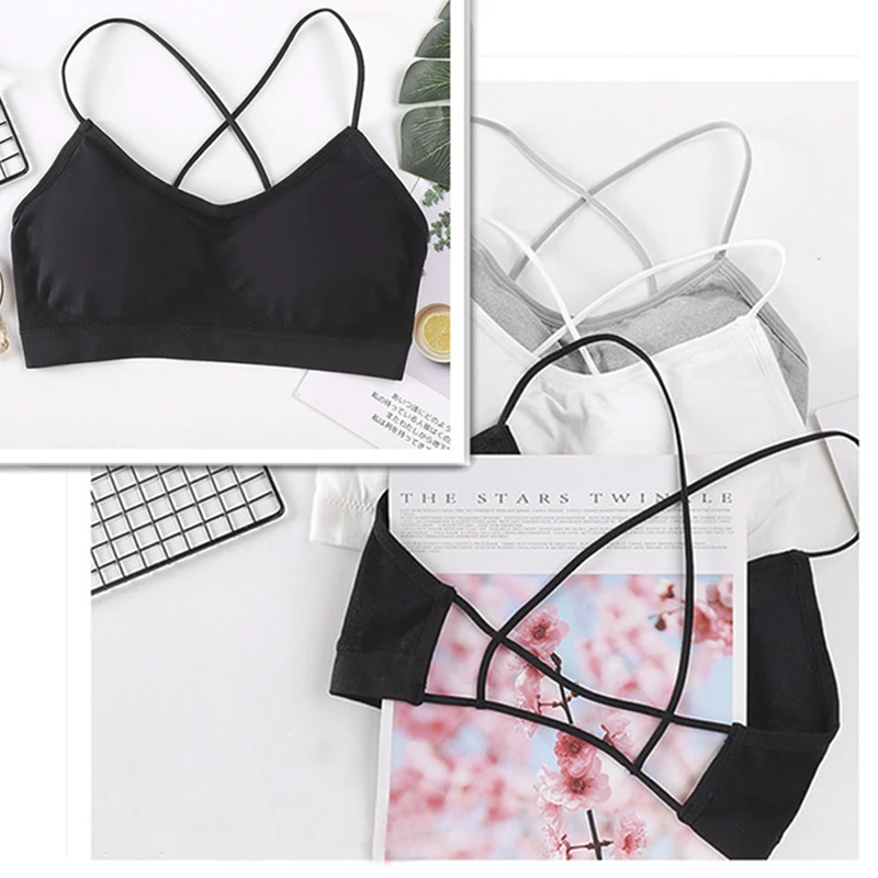Black A style Женский укороченный топ без косточек, бандажный Топ, сексуальный бюстгальтер, топ, дышащий бюстгальтер на груди, Спортивное нижнее белье, модный топ-бандо - Цвет: Black A style