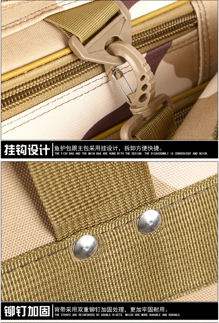 Fishing Chair Bag Multi-functional Backpack Shoulder Fishing Backpack Double Layer Fish Besketb Bag Fishing Rod Bag Fishing Bag